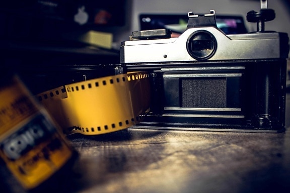 bländare, negativ, lins, analog, analog, film, Fotografi