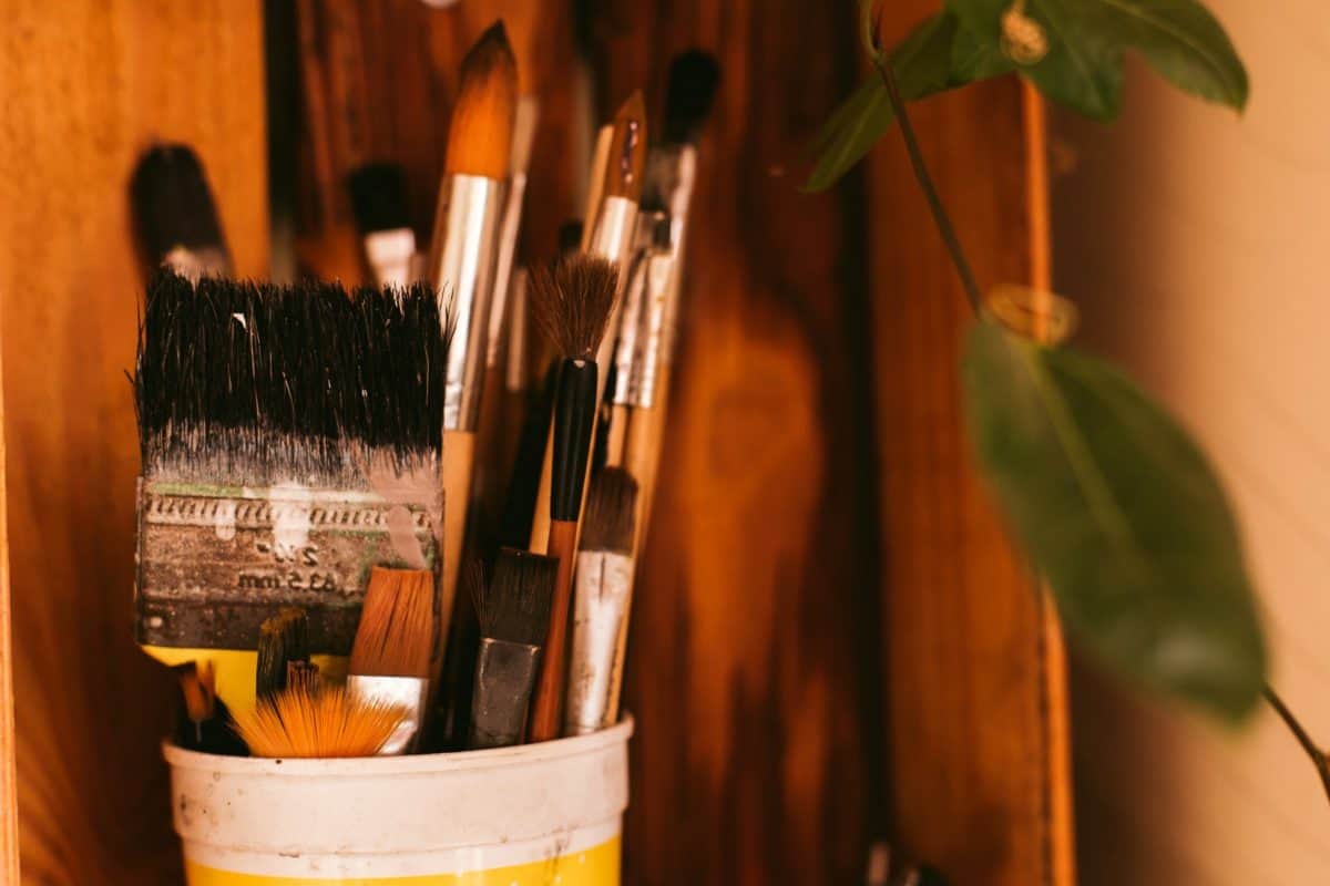 tool, art, wood, paintbrush, brush, applicator, indoor