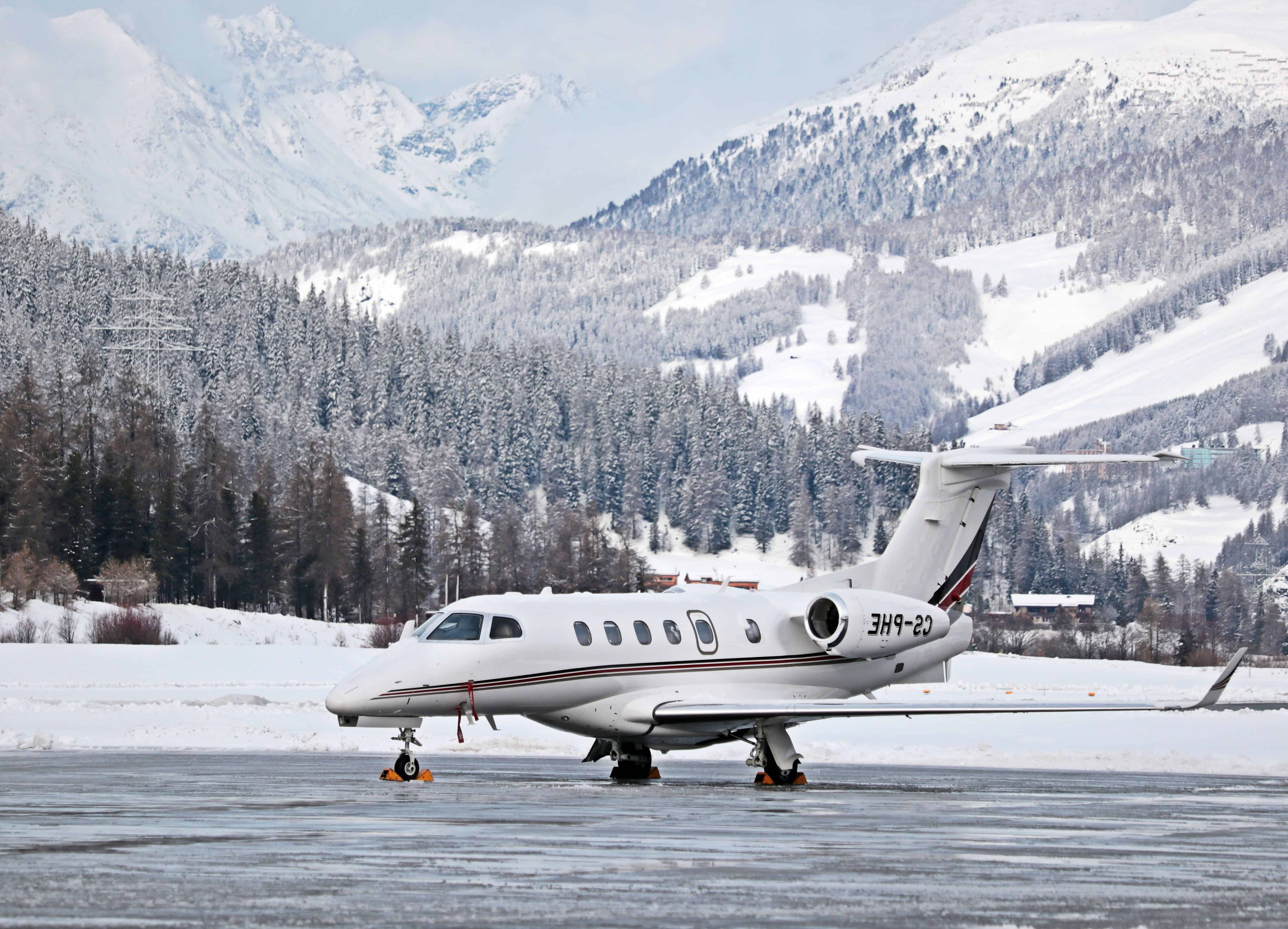 Free picture: vehicle, snow, outdoor, mountain, sky, plane, winter,  transport