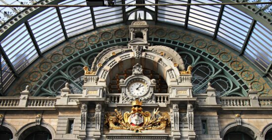 Arabesque, architecture, horloge, station, Dôme, bâtiment, art