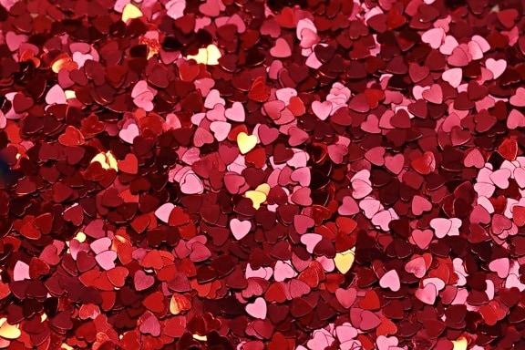 fotomontage, rødt hjerte, kærlighed, romantik, rød, farverige, dekoration