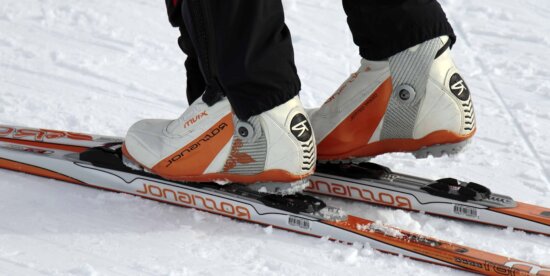 sport, course, rapide, skieur, hiver, concurrence, glace, neige, chaussures