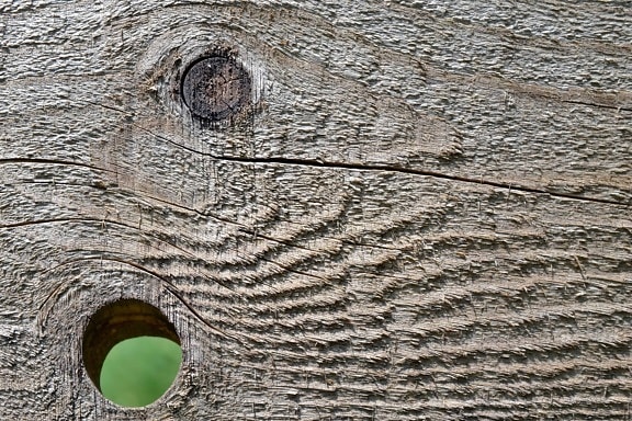 Holz-Knoten, Natur, Material, Oberfläche, Muster, alte, Loch, Braun, Detail