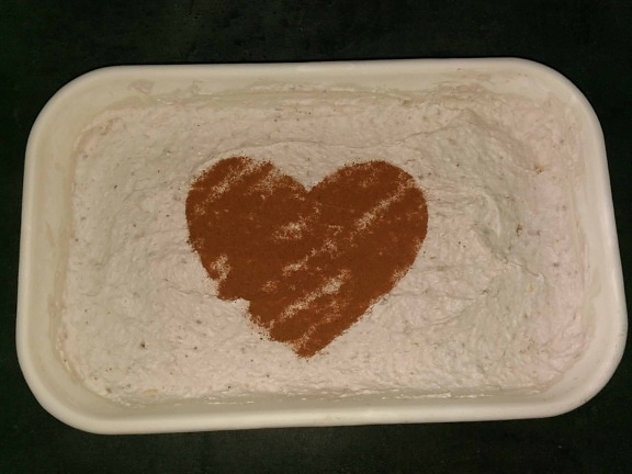 icecream, voedsel, brown, taart, hart, decoratie, liefde, romantiek
