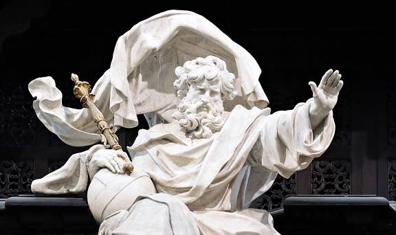 art, sculpture en marbre, homme, barbe, Pierre