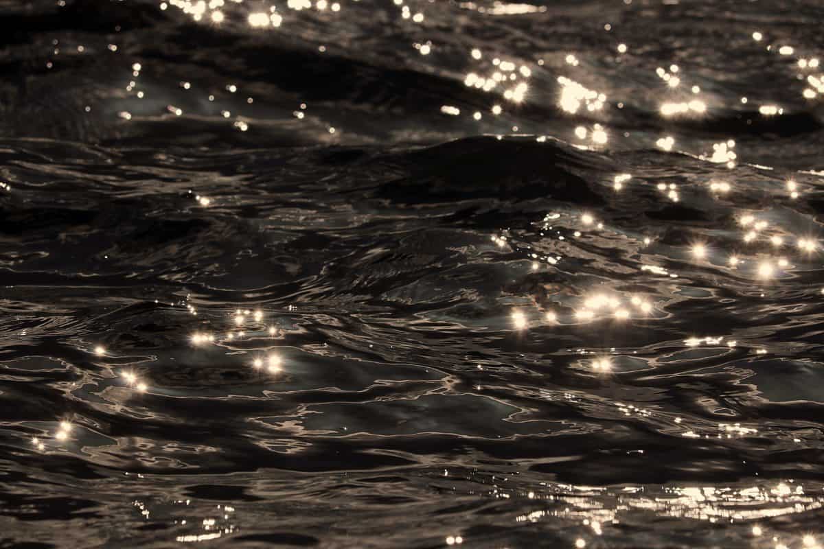 reflection, monochrome, sepia, wave, dark, water, sea