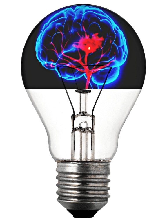 photomontage, ampoule, cerveau, inspiration, électricité, invention