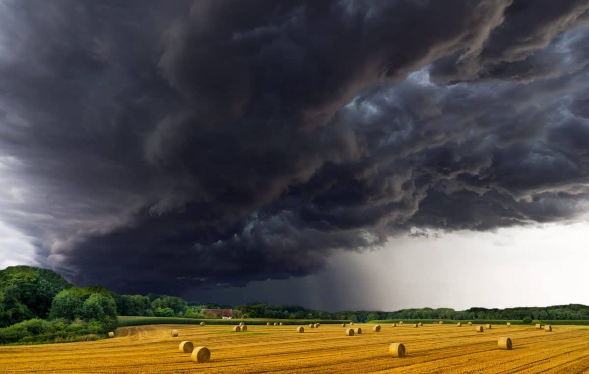 Μετεωρολογία, καταιγίδα, εξοχή, ουρανός, τοπίο, φύση, γεωργία, συννεφιά