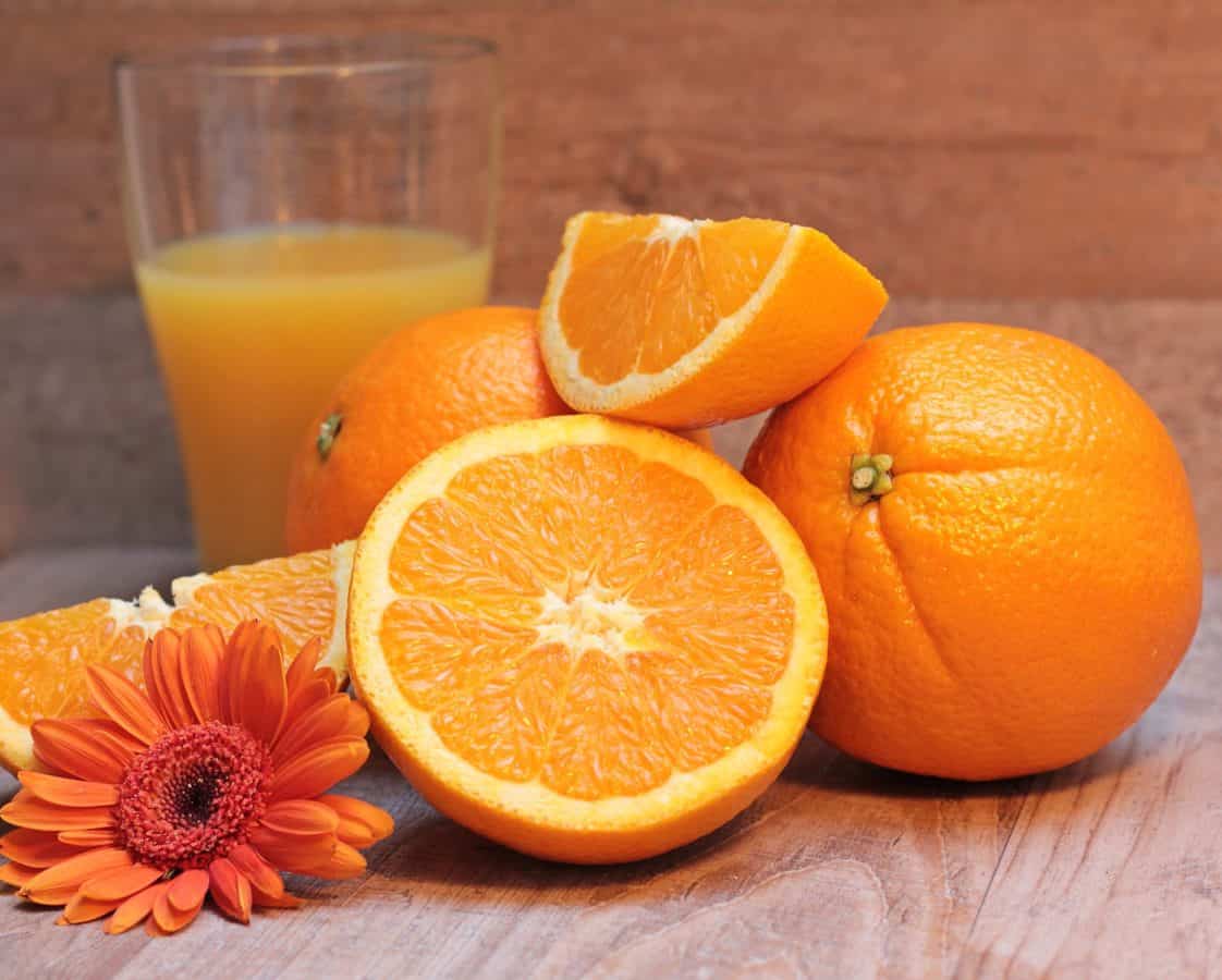 kost, frugt, mad, citrus, vitamin, tangerine, juice, blomst