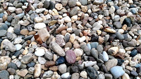 石头, 质地, 鹅卵石, 地面, 室外
