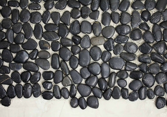 отражение, текстура, камък, черен, пясък