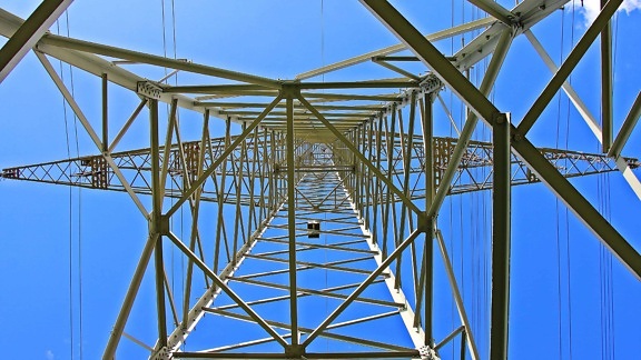 high, sky, voltage, construction, electricity, wire, steel
