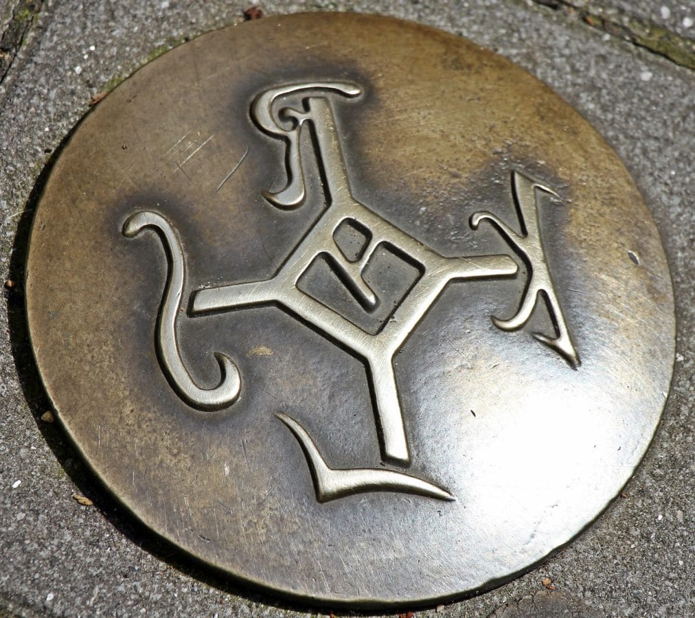 vecchio, metallo, bronzo, segno, scudo, antico, arte, oggetto