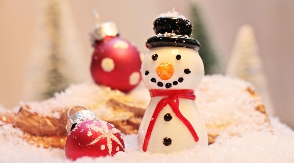 winter, snowman, figure, indoor, decoration, holiday