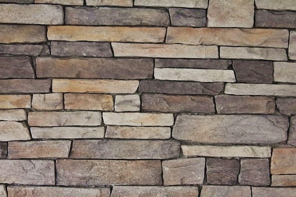 ladrillo, piedra, patrón, textura, pared, concreto, cubo