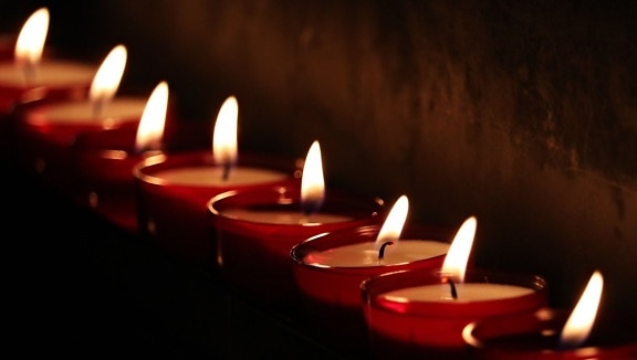 candela, cera, oscurità, religione, tenebre, fuoco
