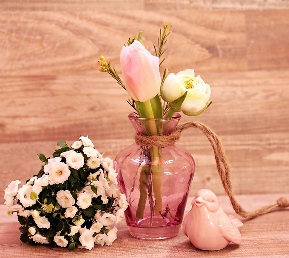 花瓶, 花, 罐子, 安排, 粉红色