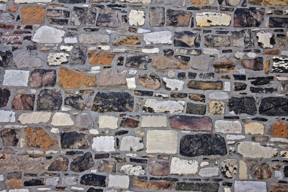 lama, batu, dinding, arsitektur, bata, bahan, tekstur