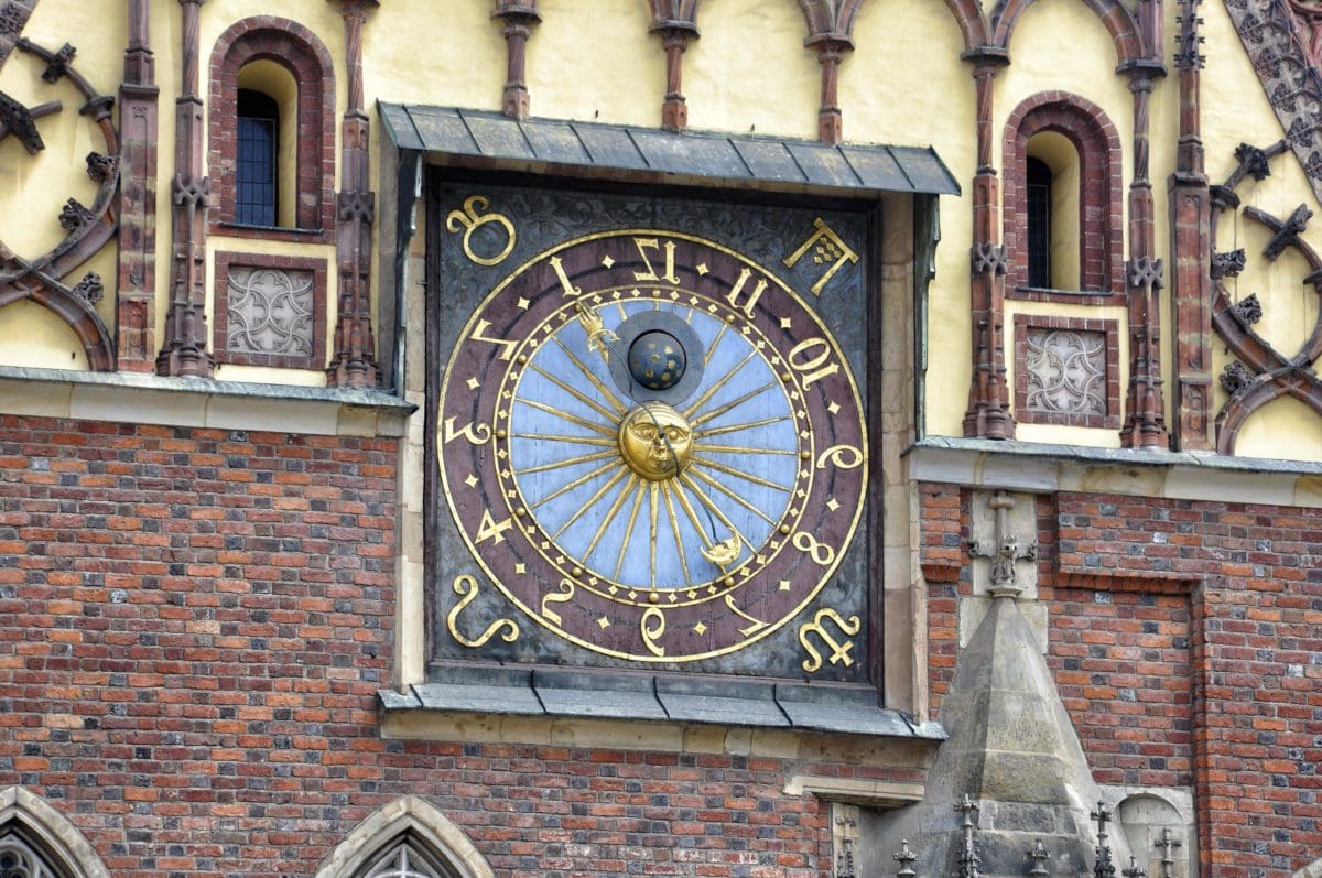 Klocka, arkitektur, gamla, hand, indikator, Gothic, klocka, tid