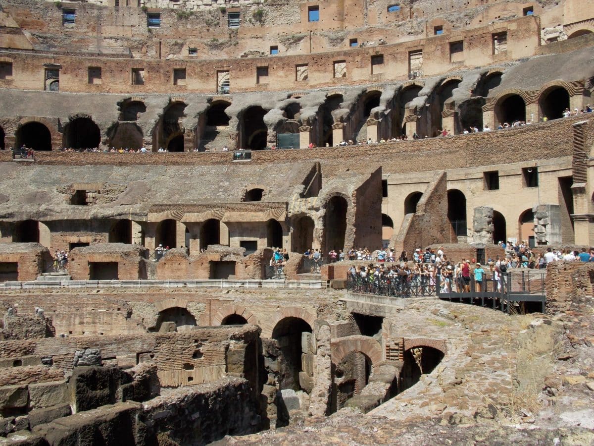 Amfiteatar, drevni, stari, Rim, Italija, srednjovjekovni, turistička atrakcija, Coloseum, arhitektura