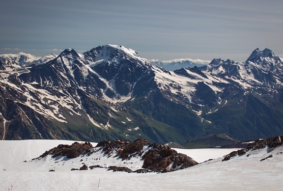 vinter, snø, is, Mountain Peak, Glacier, landskap, Sky, utendørs