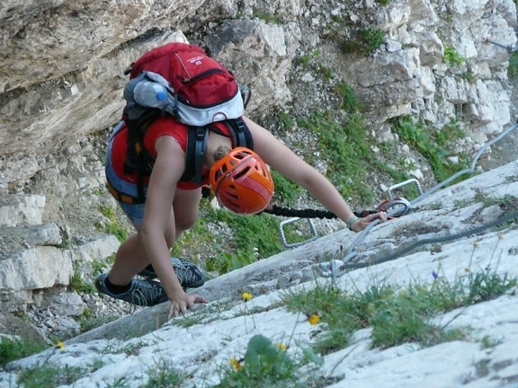 climb, mountain, sport, nature, adventure, summer, outdoor, person