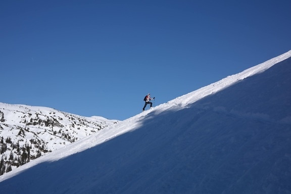 зимен спорт, приключение, скиор, лед, сноуборд, сняг, зима, планина, студ