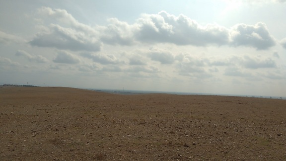 desert, blue sky, landscape, steppe, land, sand, sunshine, outdoor, soil