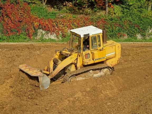 vehicle, soil, bulldozer, machine, machinery, equipment, mud