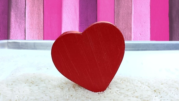 Rotes Herz, Liebe, Geschenk, Objekt, Form, Zuneigung