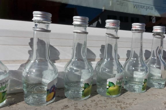 bouteille, verre, objet, lumière du jour, transparent