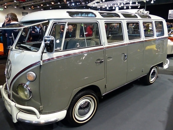 Volkswagen van, car, chrome, vehicle, camper, transportation, oldtimer, transport