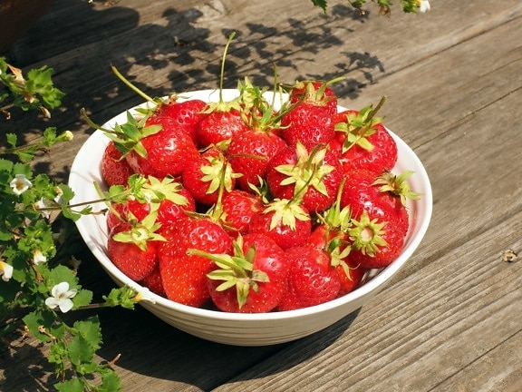 草莓, 碗, 食品, 营养, 饮食, 美味, 水果, 浆果, 有机, 花
