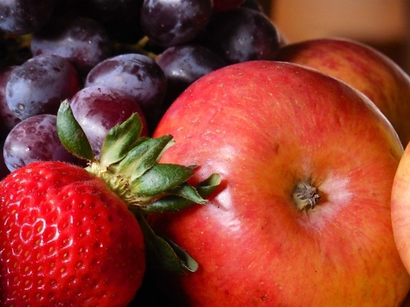 pyszne, jedzenie, sok, rynek, owoce, organiczne, przeciwutleniacz, słodki, odżywianie, jabłko