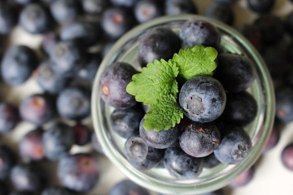 mat, antioksidanter, frukt, blåbær, bær, innendørs, glass