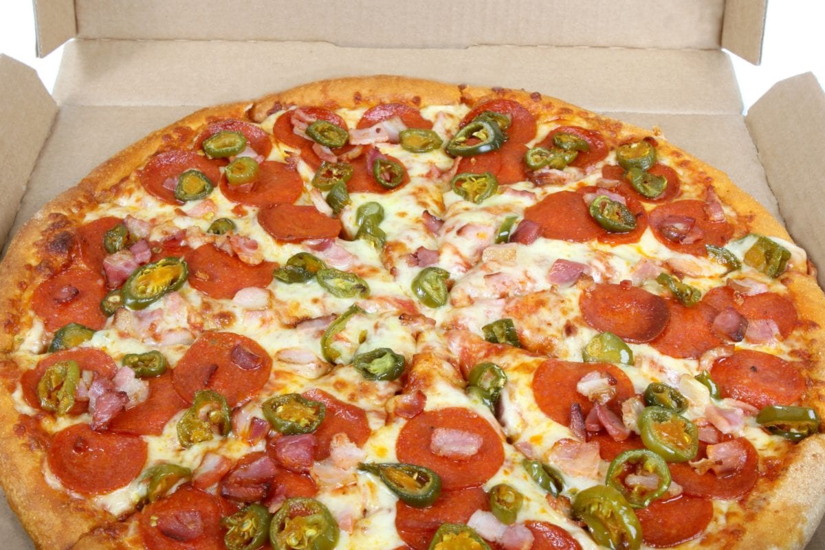 thức ăn nhanh, pepperoni, salami, cà chua, pizza, phô mai, mozzarella