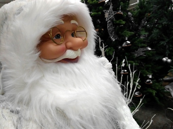 Jul, Santa Claus, portræt, legetøj, objekt, ansigt, sød, udendørs