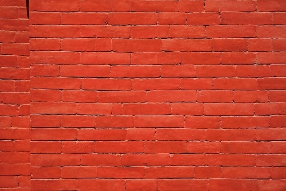 Retro, textura, pared roja, patrón, pared de ladrillo, arquitectura, superficie