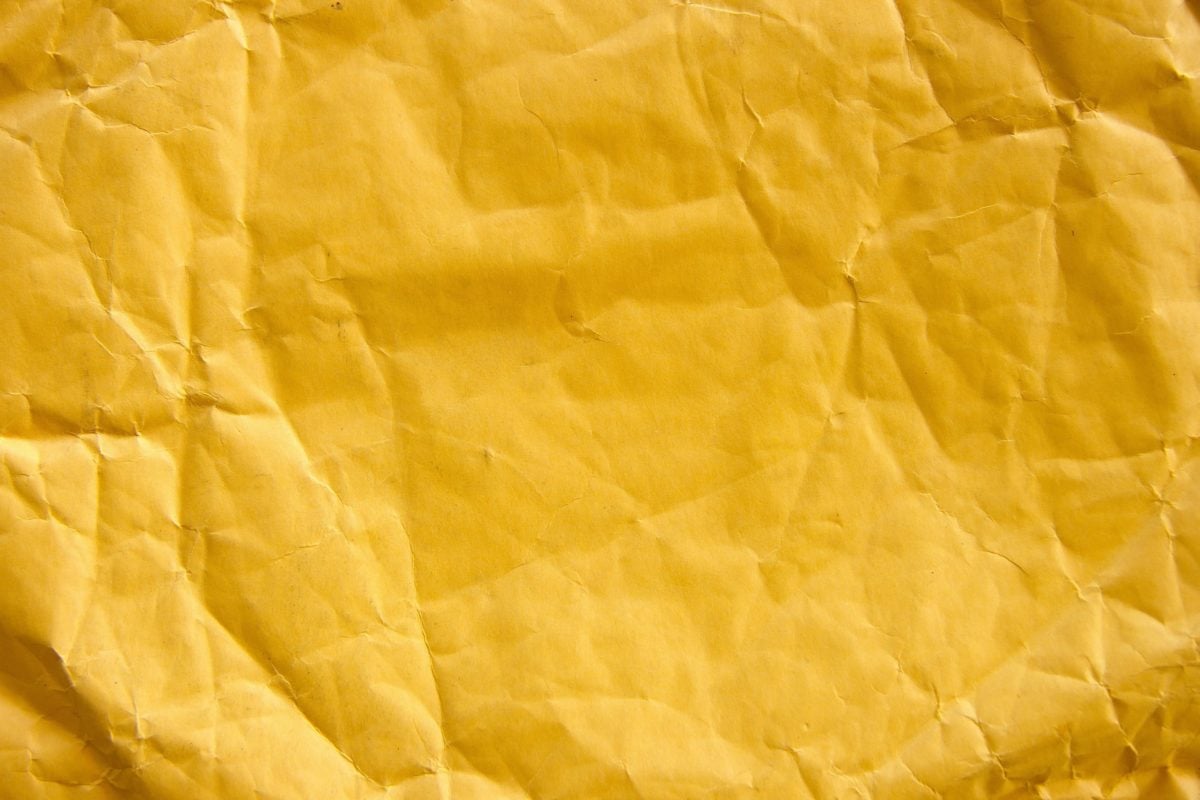 Желтая бумага, текстура, материал, аннотация, лист