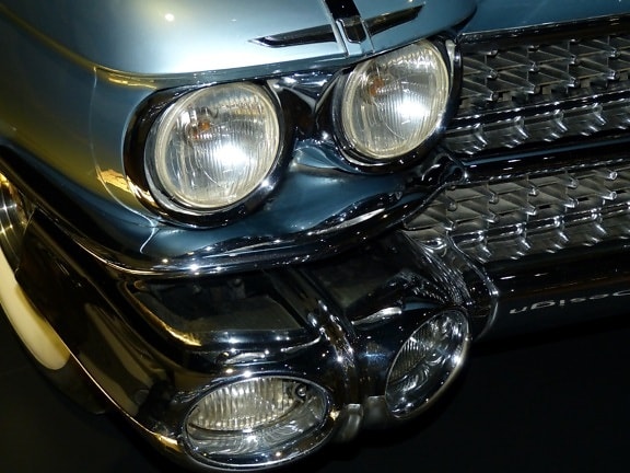 Classic Car, voertuig, koplamp, rijden, chroom, bumper, auto