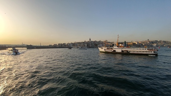 κρουαζιερόπλοιο, Κωνσταντινούπολη, λιμάνι, σκάφος, θάλασσα, νερό, όχημα, βάρκα, ωκεανός
