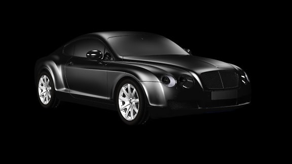 black car, monochrome, vehicle, automotive, wheel, modern automobile, coupe car
