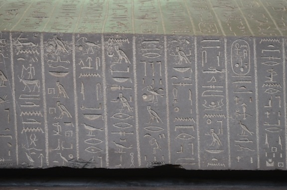 hiëroglief, tekst, Egypte, patroon, oude, textuur, symbool, gedenkteken, steen