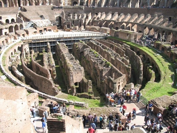 стадион, Рим, Италия, амфитеатър, туристическа атракция, архитектура, забележителност, древен, дворец, град