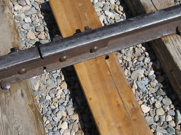σίδηρος, σιδηρόδρομος, ξύλο, τραίνο, ατμομηχανή, πέτρα, ξύλινος