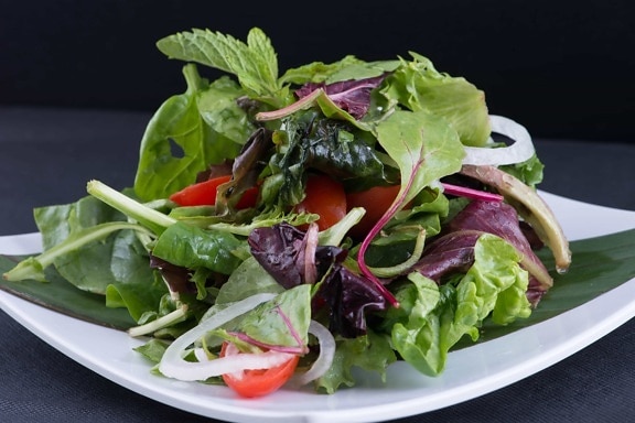 vegetabilske, forrett, kosthold, blad, salat, salat, middag, mat, måltid
