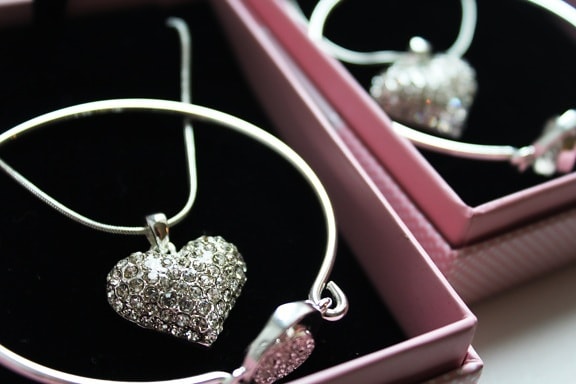 jewelry, luxury, indoor, heart, necklace