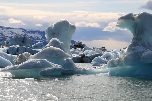 biển, mùa đông, sông băng, nước lạnh, tuyết, đại dương, băng, Iceberg