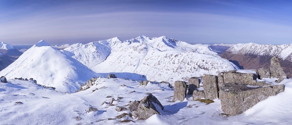 studený, deň, ľadovec, ľad, sneh, Panorama, Mountain Peak, zima, krajina, modrá obloha