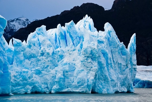 es, Greenland, Arktik, es, salju musim dingin, dingin, gletser, beku air